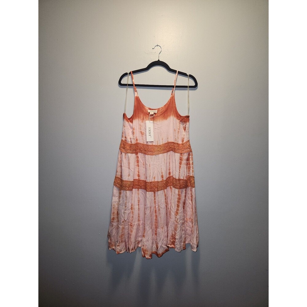 Exist Orange Tie Dye Maxi Dress | XL